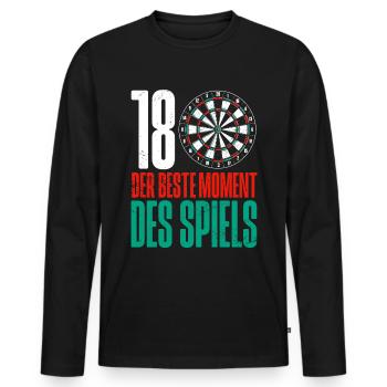 Fléchettes Jeu de fléchettes Jeu de fléchettes Jeu de fléchettes - T-shirt manches longues Premium bio Homme - noir - Devant - Nico (187cm)