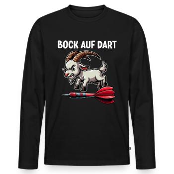 Fléchettes Jeu de fléchettes Jeu de fléchettes Jeu de fléchettes - T-shirt manches longues Premium bio Homme - noir - Devant - Nico (187cm)