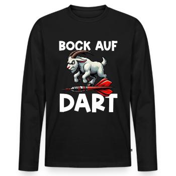 Fléchettes Jeu de fléchettes Jeu de fléchettes Jeu de fléchettes - T-shirt manches longues Premium bio Homme - noir - Devant - Nico (187cm)