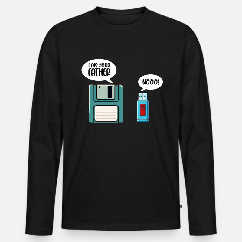 Programmierer Computercodierungssoftwareentwickler - Männer Premium Bio Langarmshirt - Schwarz