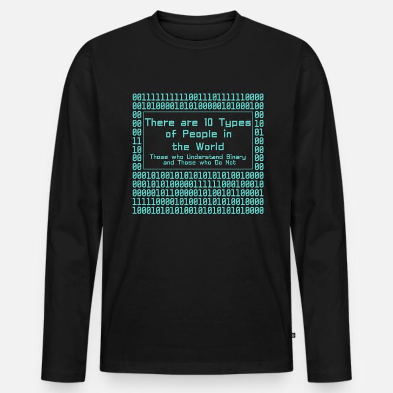 Programmierer Computercodierungssoftwareentwickler - Männer Premium Bio Langarmshirt - Schwarz