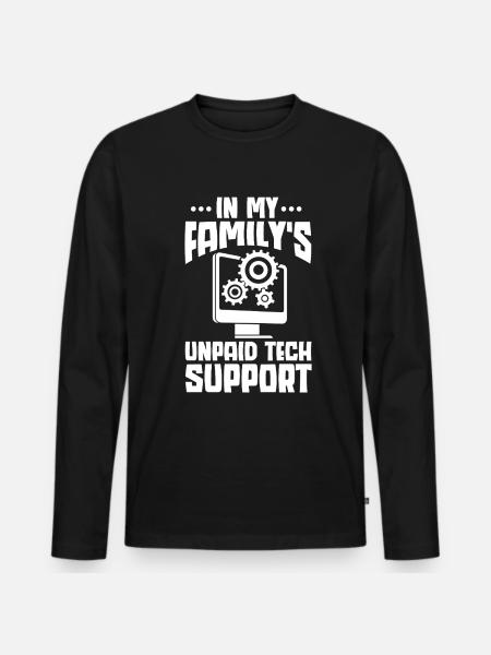 Programmer Computer Coding Software Developer - Men's Premium Organic Long Sleeve Shirt - black