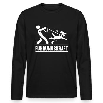 Führhund Hundebesitzer Hundeliebhaber Tier - Männer Premium Bio Langarmshirt - Schwarz - Vorne - Nico (187cm)