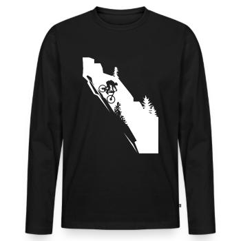 Ski - (45) - T-shirt manches longues Premium bio Homme - noir - Devant - Nico (187cm)