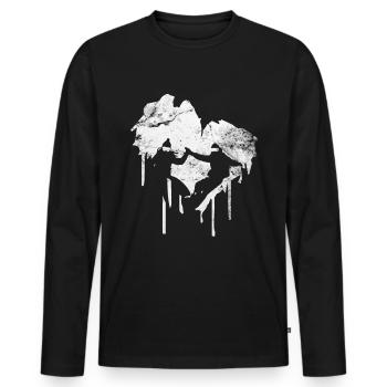 Heart - Snowboard - (3) - T-shirt manches longues Premium bio Homme - noir - Devant - Nico (187cm)