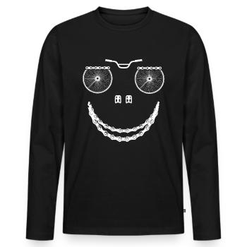 Circulation - (8) - T-shirt manches longues Premium bio Homme - noir - Devant - Nico (187cm)