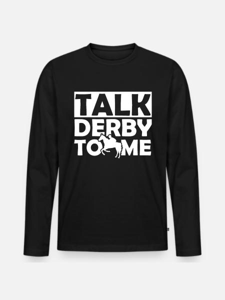 Parlez-moi de Derby 1 - - T-shirt manches longues Premium bio Homme - noir