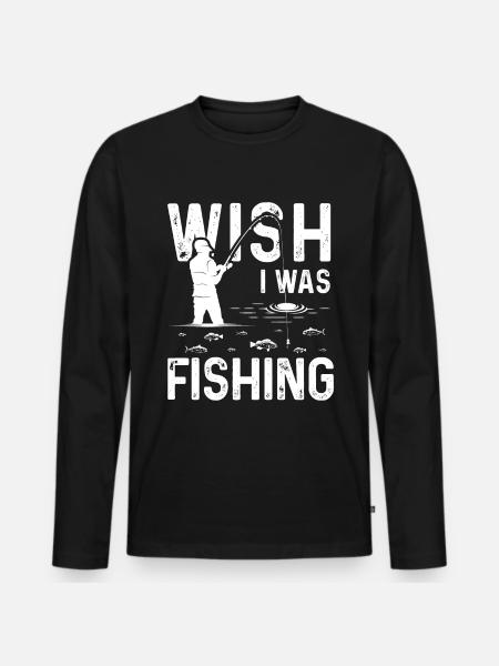 J’aimerais pêcher - T-shirt manches longues Premium bio Homme - noir