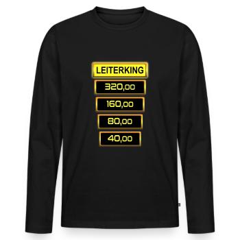 Spielothek slot machine Leiterking press ladder - Men's Premium Organic Long Sleeve Shirt - black - Front - Nico (187cm)