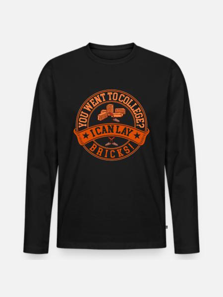 Mason Mason Mas - Men's Premium Organic Long Sleeve Shirt - black