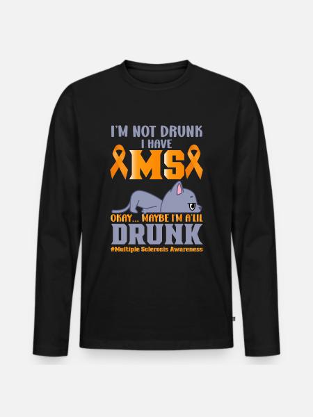 Multiple Sklerose Awareness Day Multiple Sklerose - Männer Premium Bio Langarmshirt - Schwarz