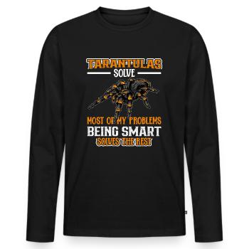 Tarantula Tarantula Tarantula Pet - Men's Premium Organic Long Sleeve Shirt - black - Front - Nico (187cm)