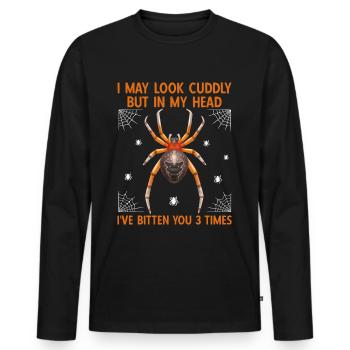 Tarentule Araignée Araignée Collectionneur Pet - T-shirt manches longues Premium bio Homme - noir - Devant - Nico (187cm)