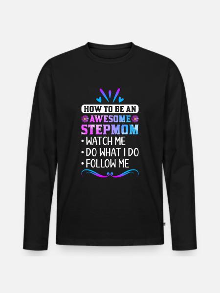 Stepmother - Men's Premium Organic Long Sleeve Shirt - black