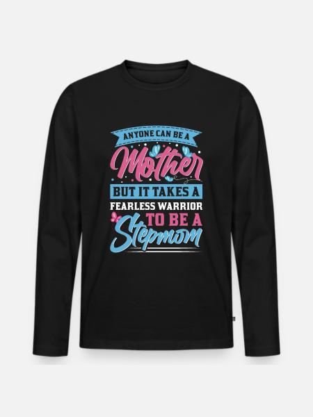 Stepmother - Men's Premium Organic Long Sleeve Shirt - black
