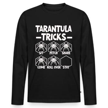 Tarantula breeder spider owner tarantula - Men's Premium Organic Long Sleeve Shirt - black - Front - Nico (187cm)