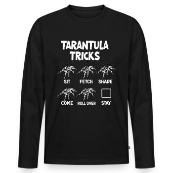 Tarantula breeder spider owner tarantula - Men's Premium Organic Long Sleeve Shirt - black - Front - Nico (187cm)