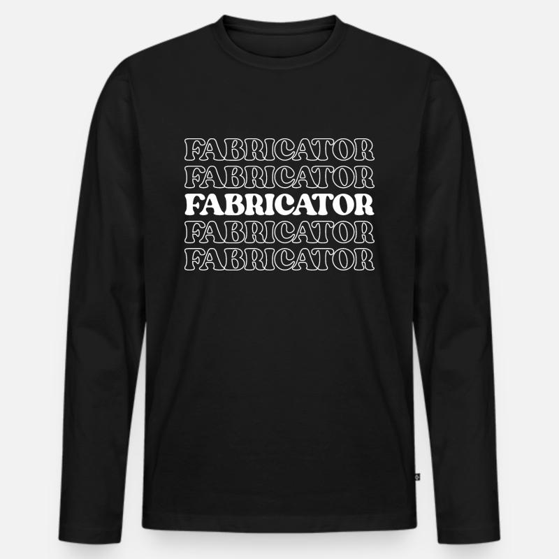 Verarbeiter Hersteller Produzent Assembler Builder - Männer Premium Bio Langarmshirt - Schwarz