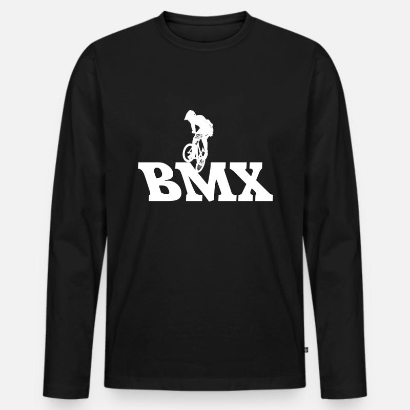 BMX - Männer Premium Bio Langarmshirt - Schwarz