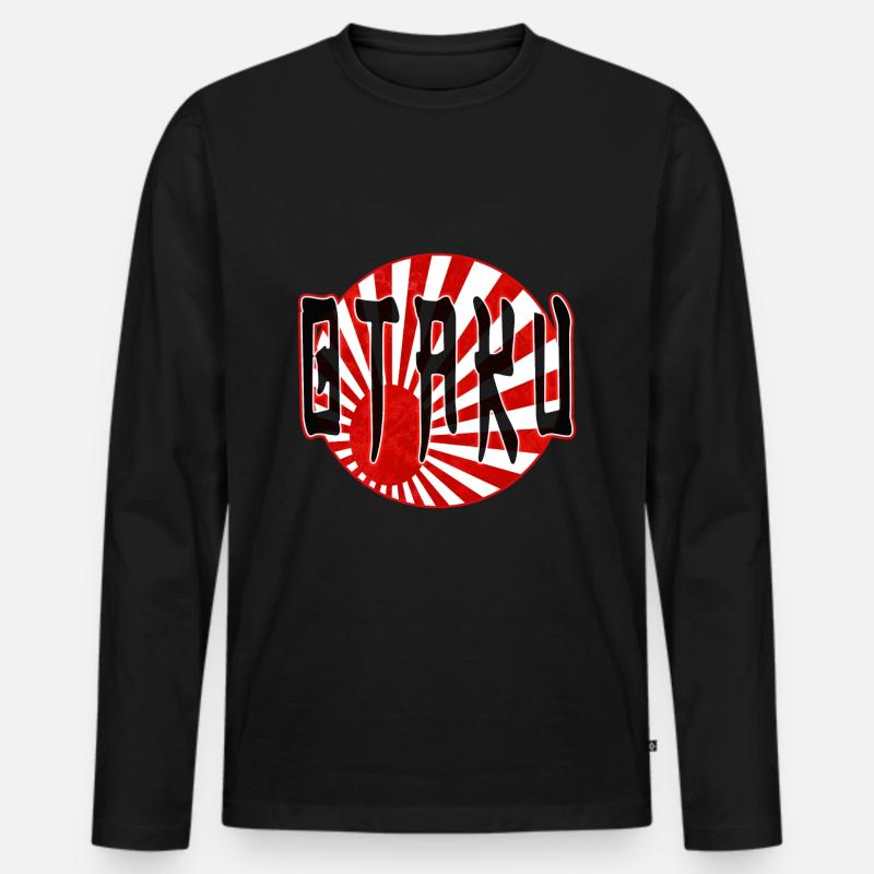 Otaku - Men's Premium Organic Long Sleeve Shirt - black