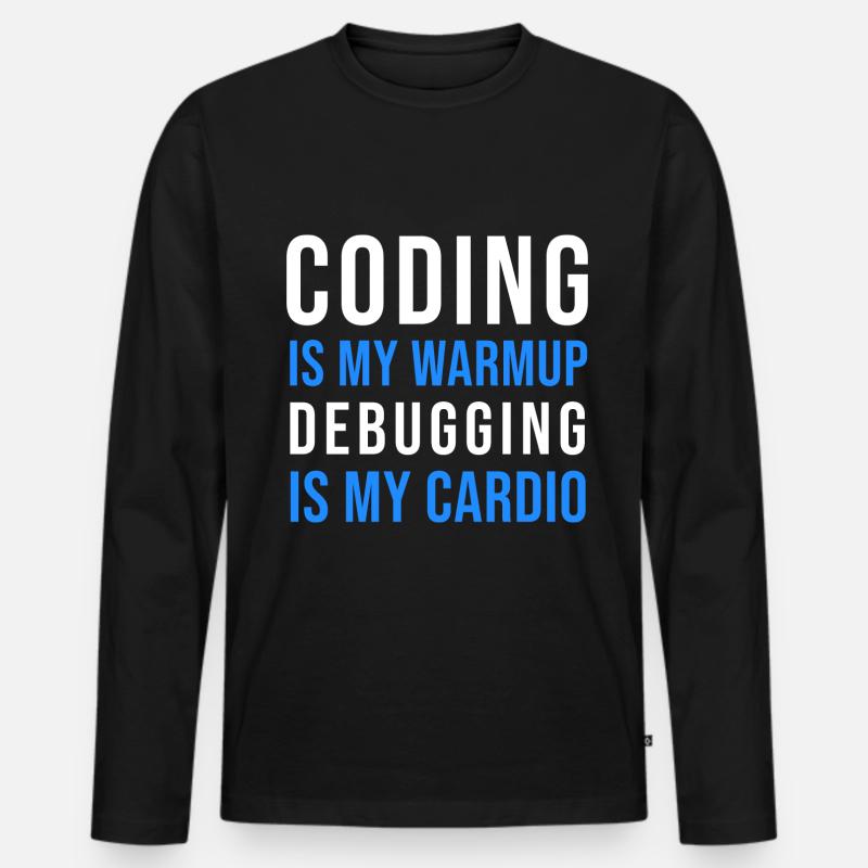 Programmierer Entwickler Programmierer Programmieren IT Computer Männer Premium Bio Langarmshirt