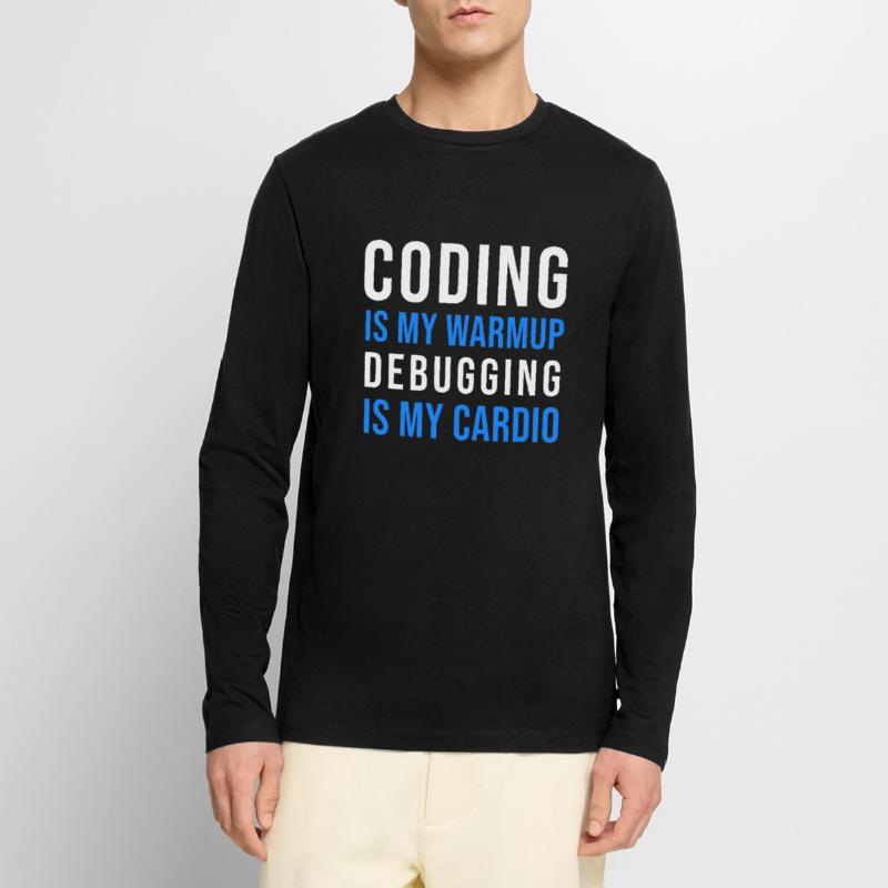 Programmierer Entwickler Programmierer Programmieren IT Computer Männer Premium Bio Langarmshirt