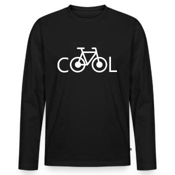 Cooles Fahrrad Cool Bicycle cool Bike - T-shirt manches longues Premium bio Homme - noir - Devant - Nico (187cm)