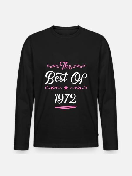 1972 best of - Men's Premium Organic Long Sleeve Shirt - black