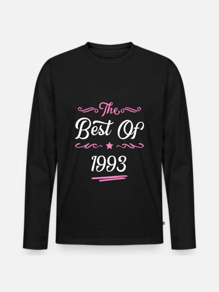 1993 best of - Men's Premium Organic Long Sleeve Shirt - black
