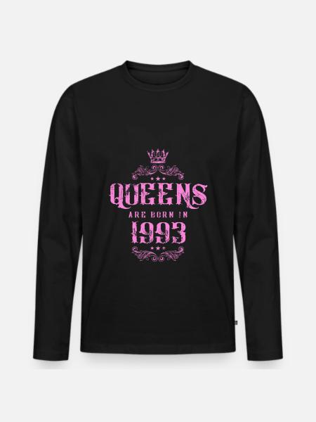 born in 1993 - Men's Premium Organic Long Sleeve Shirt - black