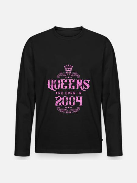 born in 2004 - Men's Premium Organic Long Sleeve Shirt - black