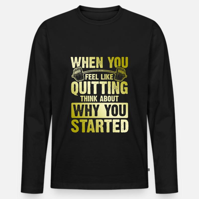 gott bibel spruch - Männer Premium Bio Langarmshirt - Schwarz