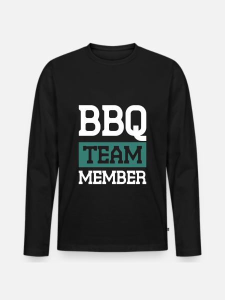 Bbq Team - Men's Premium Organic Long Sleeve Shirt - black