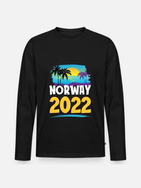 Norway 2023 - Männer Premium Bio Langarmshirt - Schwarz