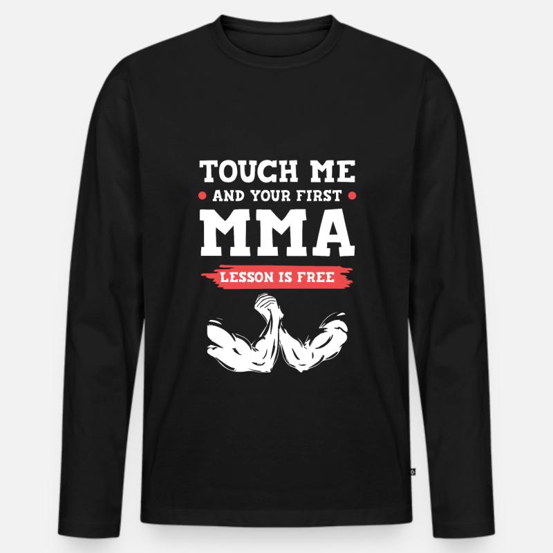 mixed martial arts mma - Männer Premium Bio Langarmshirt - Schwarz