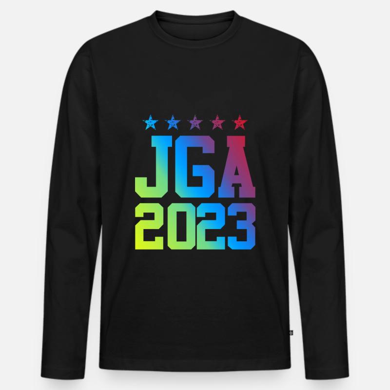 Jga 2023 Junggesellenabschied - Männer Premium Bio Langarmshirt - Schwarz