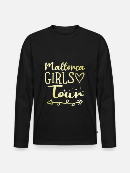 Mallorca Girls Tour - Men's Premium Organic Long Sleeve Shirt - black