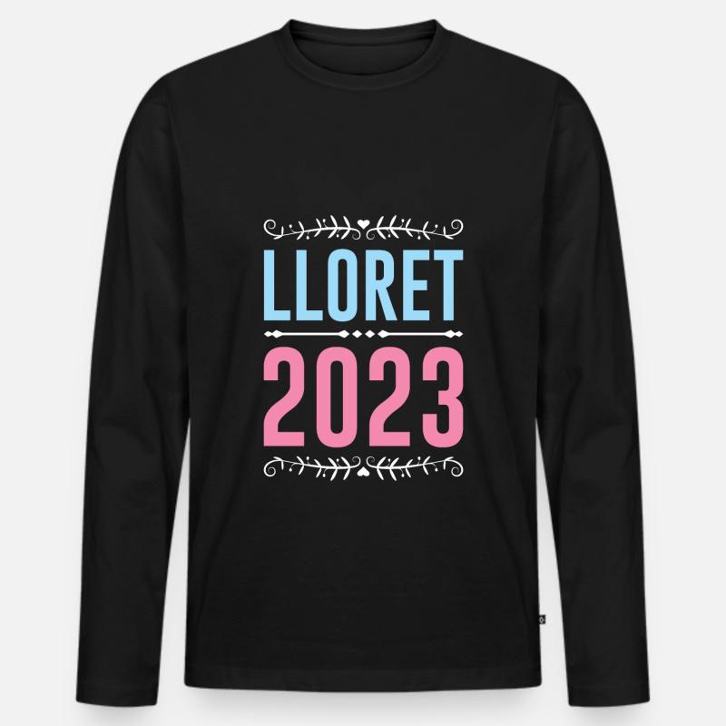 Lloret De Mar 2023 - Männer Premium Bio Langarmshirt - Schwarz