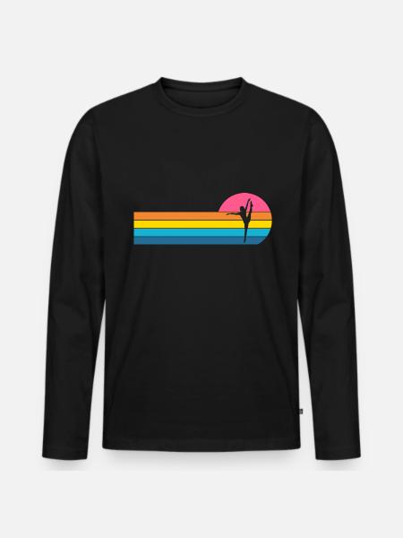 Ballerina Ballet - Men's Premium Organic Long Sleeve Shirt - black