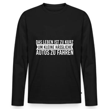 Voiture amateur de tuning voiture de voiture de sport voiture voiture - T-shirt manches longues Premium bio Homme - noir - Devant - Nico (187cm)