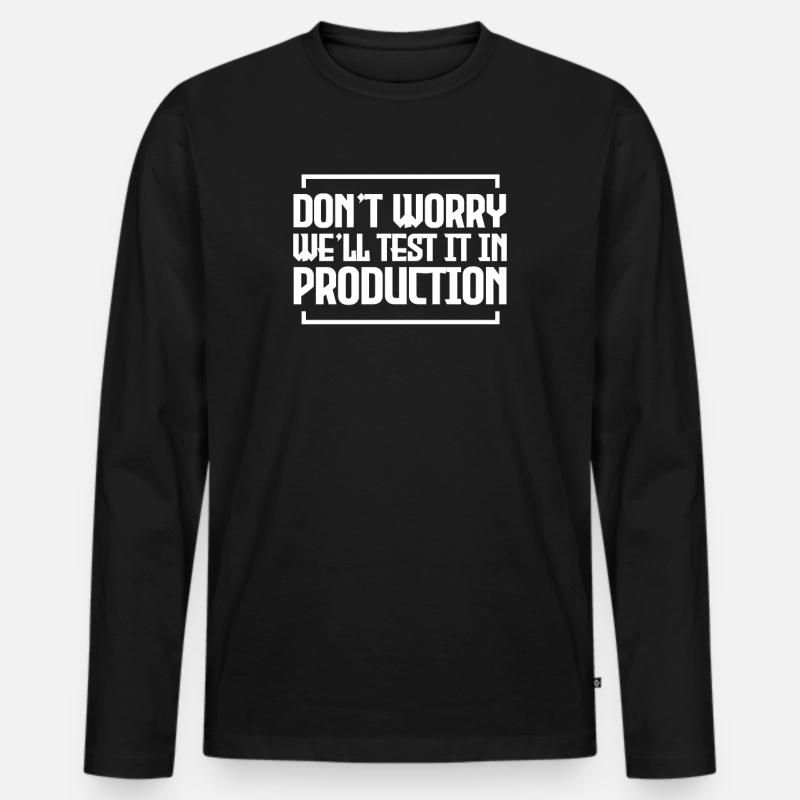 Programmierer - Männer Premium Bio Langarmshirt - Schwarz