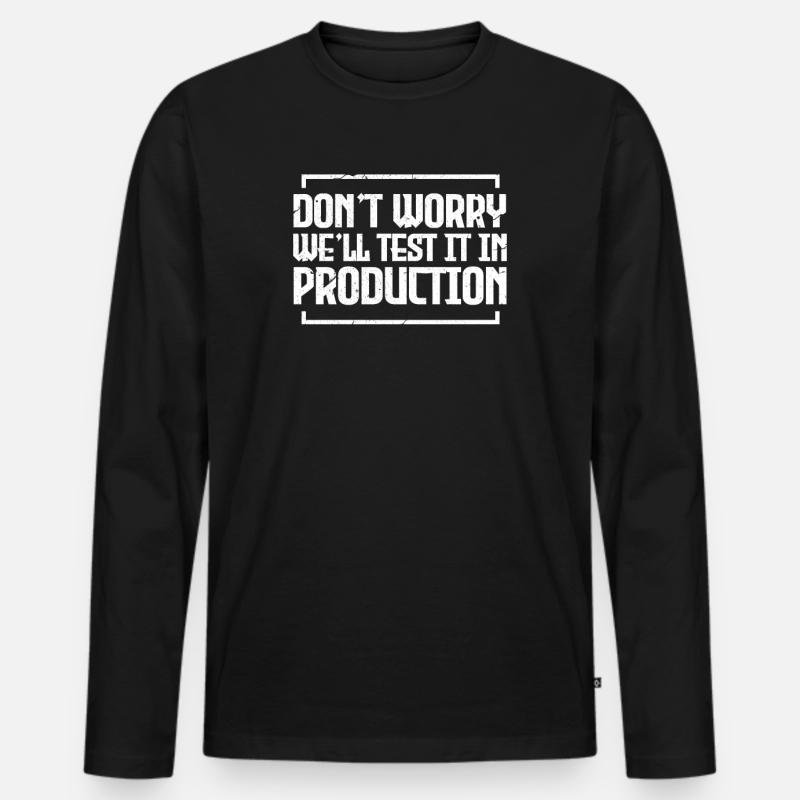 Programmierer Code Informatik Coder Geschenk Männer Premium Bio Langarmshirt