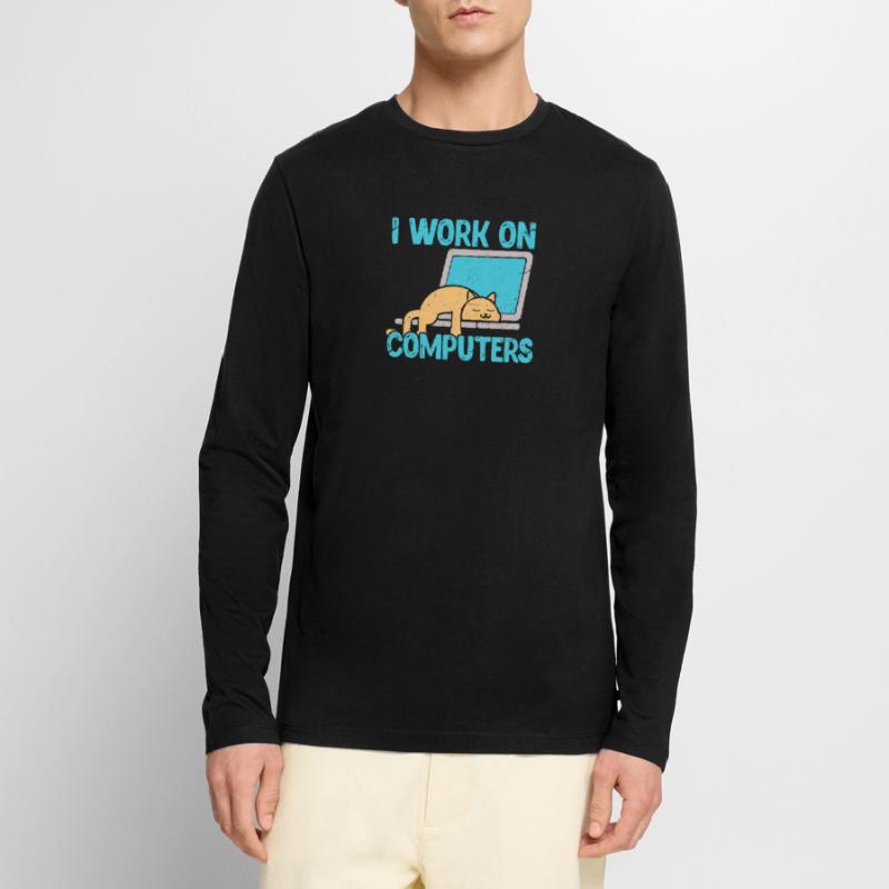Programmierer Männer Premium Bio Langarmshirt