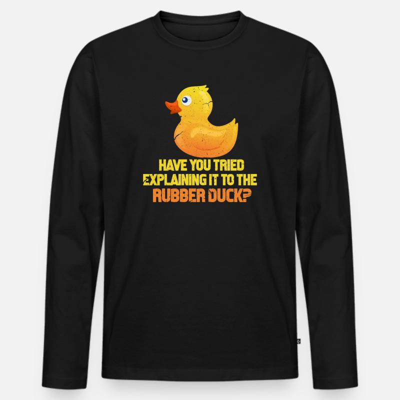 Programmierer Code Informatik Coder Geschenk Männer Premium Bio Langarmshirt