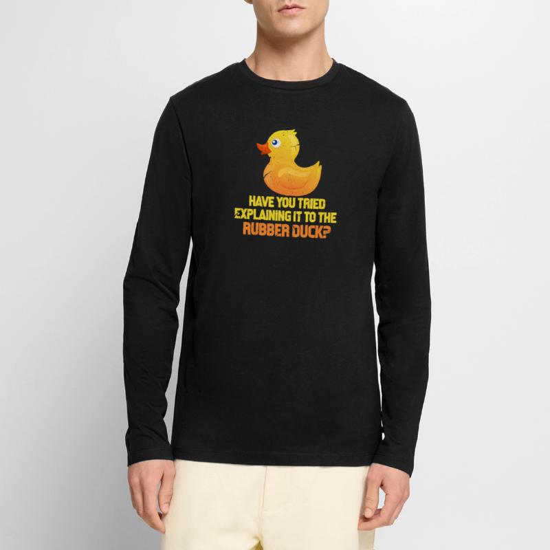 Programmierer Code Informatik Coder Geschenk Männer Premium Bio Langarmshirt