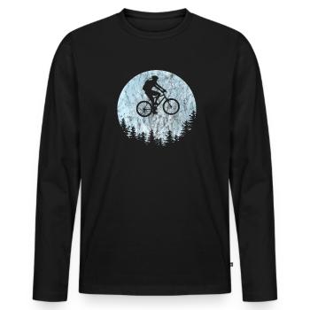 VTT VTT VTT VTT VTT cadeau - T-shirt manches longues Premium bio Homme - noir - Devant - Nico (187cm)