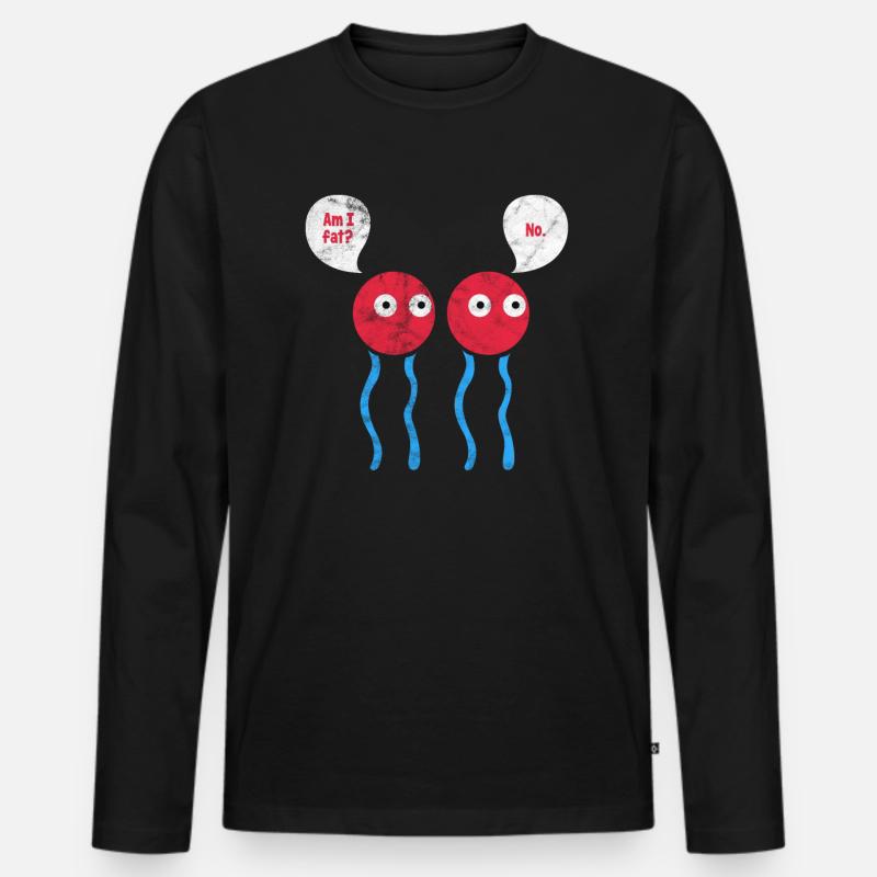 Biologie - Männer Premium Bio Langarmshirt - Schwarz