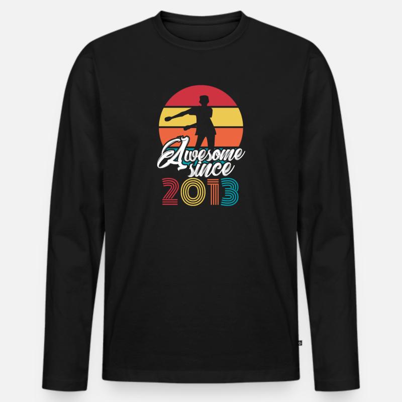 2013 Floss Dance - Männer Premium Bio Langarmshirt - Schwarz