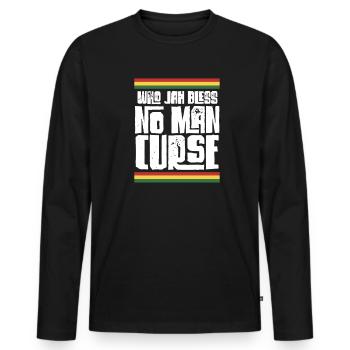 Rasta - Männer Premium Bio Langarmshirt - Schwarz - Vorne - Nico (187cm)