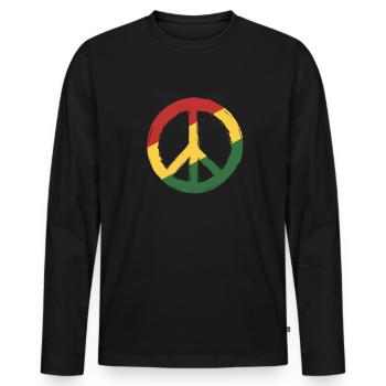 Rasta - T-shirt manches longues Premium bio Homme - noir - Devant - Nico (187cm)